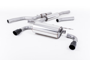 Cat-back uitlaatsysteem | BMW 4 Series F32 428i Coupé© (automatische versnellingsbakâ€š zonder trekhaakâ€š Geen xDrive en alleen N20-motor) (2014-2016) | Milltek Sport Dubbele 90 mm GT90