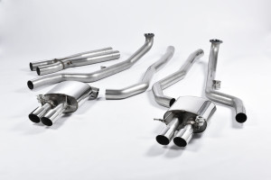 Cat-back uitlaatsysteem | BMW 5 Series M5 Sedan M TwinPower Turbo V8 (F10) (2011-2016) | Milltek Sport Quad 90mm GT90