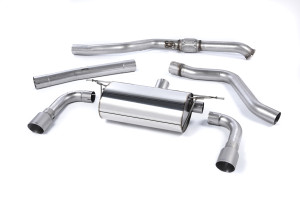 Cat-back uitlaatsysteem | BMW 2 Series M235i Coupé© (F22) (Geen xDrive) (2014-2015) | Milltek Sport Dubbele 90 mm GT90