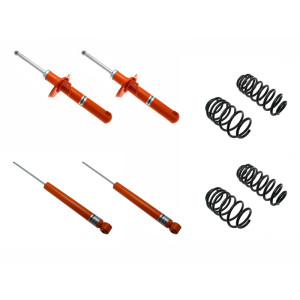 KONI STR.T Kit Front & Rear | AUDI A3, SEAT ALTEA, SKODA OCTAVIA, VW GOLF V | Front Axle Load: 1021kg+ | Lowering 35mm | Ø50.