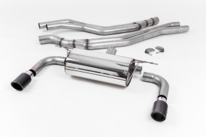 Cat-back uitlaatsysteem | BMW 2 Series M240i Coupé© (F22 LCIâ€š Niet-OPF & Geen xDrive) (2015-2018) | Milltek Sport 90 mm koolstofstraal