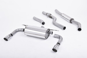 Cat-back uitlaatsysteem | BMW 3 Series F30 328i M Sport Automatic (zonder trekhaakâ€š Geen xDrive & alleen N20-motor) (2012-2015) | Milltek Sport Dubbele 90 mm GT90
