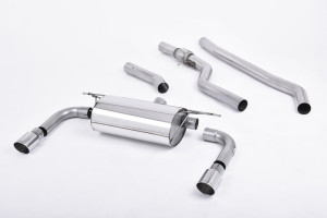 Cat-back uitlaatsysteem | BMW 3 Series F30 328i M Sport Automatic (zonder trekhaakâ€š Geen xDrive & alleen N20-motor) (2012-2015) | Milltek Sport Dubbele 90 mm GT90
