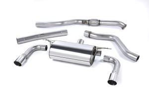 Cat-back uitlaatsysteem | BMW 2 Series M235i Coupé© (F22) (Geen xDrive) (2014-2015) | Milltek Sport Dubbele 90 mm GT90