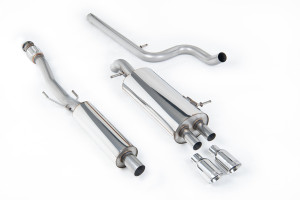 Cat-back uitlaatsysteem | Citroen DS3 1.6 THP 16V DSport (2010-2019) | Milltek Sport Twin 80mm GT80
