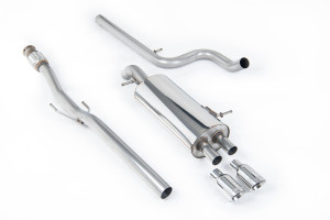 Cat-back uitlaatsysteem | Citroen DS3 1.6 THP 16V DSport (2010-2019) | Milltek Sport Twin 80mm GT80