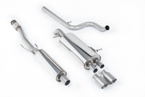 Cat-back uitlaatsysteem | Citroen DS3 1.6 THP 16V DSport (2010-2019) | Milltek Sport Twin 80mm GT80