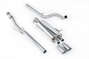 Cat-back uitlaatsysteem | Citroen DS3 1.6 THP 16V DSport (2010-2019) | Milltek Sport Twin 80mm GT80