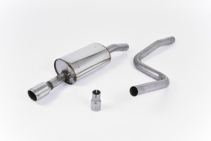 Cat-back uitlaatsysteem | Ford Fiesta Mk6 Zetec-S 1.6 16v (2004-2008) | Milltek Sport Enkele straal van 90 mm