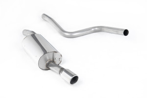 Cat-back uitlaatsysteem | Ford Fiesta Mk6 ST 150 (2005-2008) | Milltek Sport Enkele straal van 90 mm