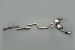 Turbo-back avec Hi-Flow Sports Cat | Ford Focus MK2 RS 2.5T 305PS (2009-2010) | Milltek Sport DTM double