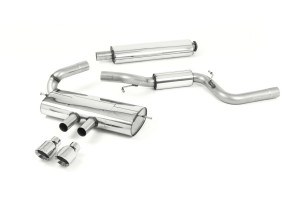 Cat-back uitlaatsysteem | Ford Focus Mk3 ST 2.0-liter EcoBoost 5-deurs hatchback (2012-2018) | Milltek Sport Dual GT100
