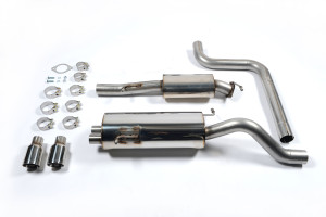 Système d'échappement après catalyseur | Ford Fiesta Mk7/Mk7.5 ST 1,6 litre EcoBoost 182PS & ST200 (2013-2017) | Milltek Sport Twin 80mm GT80