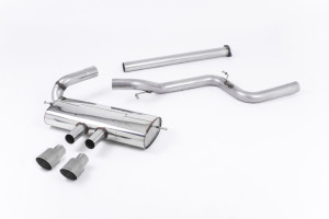 Cat-back uitlaatsysteem | Ford Focus Mk3 ST 2.0-liter EcoBoost 5-deurs hatchback (2012-2018) | Milltek Sport Dual 100mm GT100