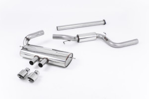Cat-back uitlaatsysteem | Ford Focus Mk3 ST 2.0-liter EcoBoost 5-deurs hatchback (2012-2018) | Milltek Sport Dual GT100