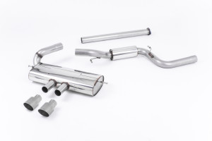 Cat-back uitlaatsysteem | Ford Focus Mk3 ST 2.0-liter EcoBoost 5-deurs hatchback (2012-2018) | Milltek Sport Dual 100mm GT100