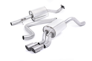 Système d'échappement après catalyseur | Ford Fiesta Mk7/Mk7.5 1.0T EcoBoost (100/125/140PS) (2013-2017) | Milltek Sport Twin 80mm GT80