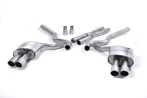 Cat-back uitlaatsysteem | Ford Mustang 5.0 V8 GT (Fastback) (2015-2018) | Milltek Sport Quad 90mm GT90