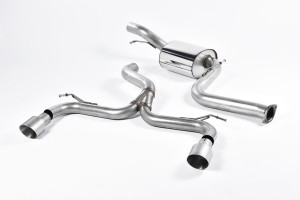 Système d'échappement après catalyseur | Ford Focus Mk2 ST 225 (2005-2010) | Milltek Sport Dual 100mm GT100