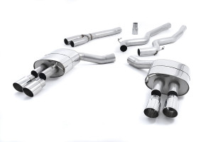 Cat-back uitlaatsysteem | Ford Mustang 2.3 EcoBoost (S550 Fastback) (2015-2018) | Milltek Sport Quad 90mm GT90