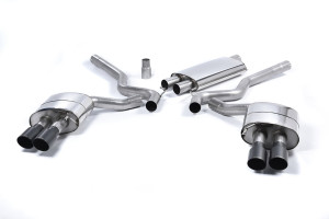 Cat-back uitlaatsysteem | Ford Mustang 2.3 EcoBoost (S550 Fastback) (2015-2018) | Milltek Sport Quad 90mm GT90