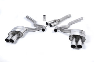 Cat-back uitlaatsysteem | Ford Mustang 2.3 EcoBoost (S550 Fastback) (2015-2018) | Milltek Sport Quad 90mm GT90