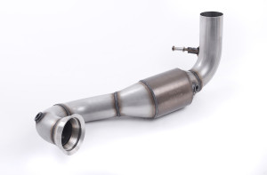 Downpipe met grote boring en Hi-Flow Sports Cat | Mercedes A-Class / CLA-Class | Milltek Sport