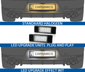 Carnamics Éclairage de la plaque d'immatriculation | Peugeot 1007 05-09 3-p / 106 96-03 3-p / 106 96-03 5-p / 207 06-09 3-p / 207 06-09 5-p / 207 09-12 3-p / 207 09-12 5-p / 207 CC 07-09 2-p / 207 CC 09-14 2-p / 307 01-05 3-p / 307 01-05 5-p / 307 05-07 3