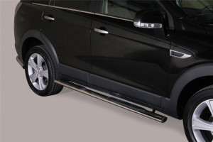 Misutonida Side Bars | Chevrolet Captiva 11-14 5-d | Ovale Grand Pedana roestvrij staal glanzend
