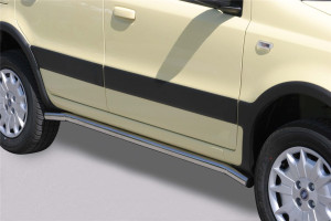 Misutonida Barres latérales | Fiat Panda 03-12 5-p | Protection latérale acier inoxydable brillant