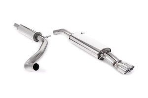 Cat-back uitlaatsysteem | Seat Ibiza | Milltek Sport Twin 76.2mm Jet