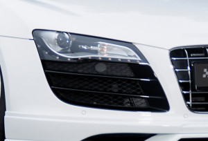 Rieger Tuning Grille d'aération | Audi R8 07-12 2-p / R8 12-15 2-p / R8 Spyder 10-12 2-p / R8 Spyder 12-15 2-p |  noir brillant