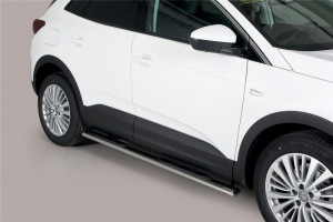 Misutonida Barres latérales | Opel Grandland X 17-21 5-p | Grand Pedana ovale acier inoxydable brillant