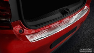 Avisa Protection du pare-chocs arrière | Renault Clio 19- 5-p | Côtes acier inoxydable soyeux
