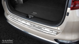 Avisa Protection du pare-chocs arrière | Kia Sportage 18-22 5-p | Côtes acier inoxydable soyeux