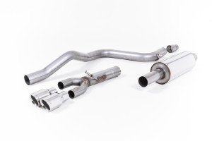 Cat-back uitlaatsysteem | Seat Leon FR 2.0 TDI 150 SC en 5-deurs (handgeschakeld en DSG-auto) (2013-2020) | Milltek Sport Twin 80mm GT80
