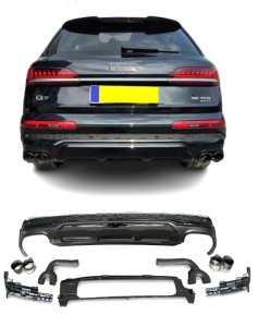 Carnamics Diffuseur | Audi Q7 19- 5-p | Ligne S noir brillant