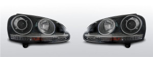 Carnamics Scheinwerfer | Volkswagen Golf 03-08 3-T / Golf 03-08 5-T / Golf Variant 07-09 5-T / Jetta 05-11 4-T | GTI-Look schwarz