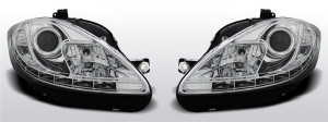 Carnamics Headlights | Seat Altea 09-15 5-d / Leon 09-13 5-d | DRL-Design chrome