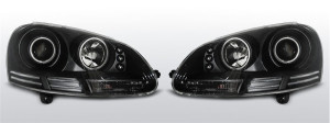 Carnamics Phares | Volkswagen Golf 03-08 3-p / Golf 03-08 5-p / Golf Variant 07-09 5-p | Yeux d'Ange noir