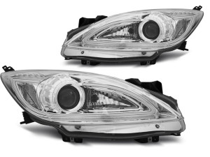 Carnamics Phares | Mazda 3 09-11 5-p / 3 11-13 5-p / 3 Sedan 09-11 4-p / 3 Sedan 11-13 4-p | Lumière tubulaire chrome