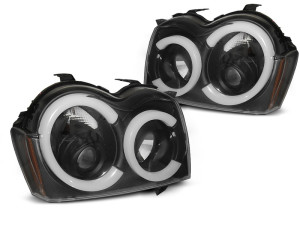 Carnamics Phares | Jeep Grand Cherokee 05-08 5-p | Lumière tubulaire noir