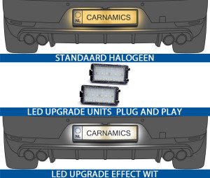 Carnamics Licence plate lighting | Seat Altea 04-09 5-d / Altea 09-15 5-d / Altea XL Stationwagon 06-09 5-d / Altea XL Stationwagon 09-15 5-d / Arosa 01-04 3-d / Arosa 97-01 3-d / Cordoba 03-06 4-d / Cordoba 06-09 4-d / Cordoba 94-96 4-d / Cordoba 96-99 4