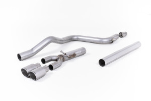 Cat-back uitlaatsysteem | Seat Leon FR 2.0 TDI 150 SC en 5-deurs (handgeschakeld en DSG-auto) (2013-2020) | Milltek Sport Twin 80mm GT80
