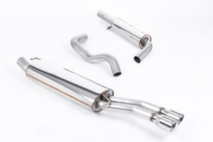 Cat-back uitlaatsysteem | Volkswagen Bora | Milltek Sport Twin 76.2mm Jet