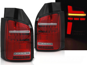 Carnamics Feu arrière | Volkswagen Transporter Kombi 19- 4-p | Barre LED rouge / blanc
