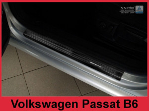Avisa Plaques de seuil | Volkswagen Passat 05-10 4-p / Passat 10-14 4-p / Passat Variant 05-10 5-p / Passat Variant 10-14 5-p | Spécial noir soyeux