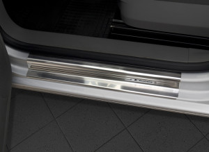 Avisa Plaques de seuil | Volkswagen Caddy Combi 04-10 4-p / Caddy Combi 10-15 4-p / Caddy Combi 15-20 5-p | Exclusif acier inoxydable soyeux