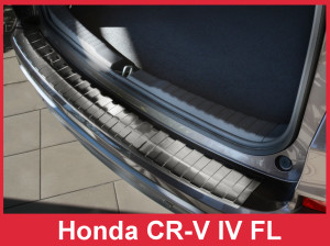 Avisa Protection du pare-chocs arrière | Honda CR-V 15-18 5-p |  acier inoxydable soyeux