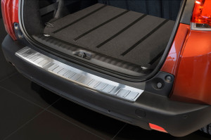 Avisa Protection du pare-chocs arrière | Peugeot 2008 13-16 5-p / 2008 16-19 5-p | Côtes acier inoxydable soyeux